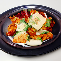 A photograph of a plate of Banh Mi, generated by AI