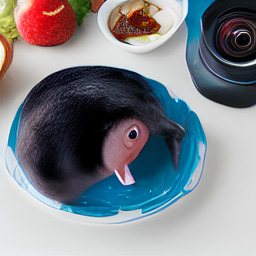 A photograph of a plate of Ratatouille, generated by AI