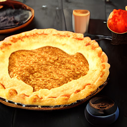 A photograph of a plate of Shepherd’s Pie, generated by AI